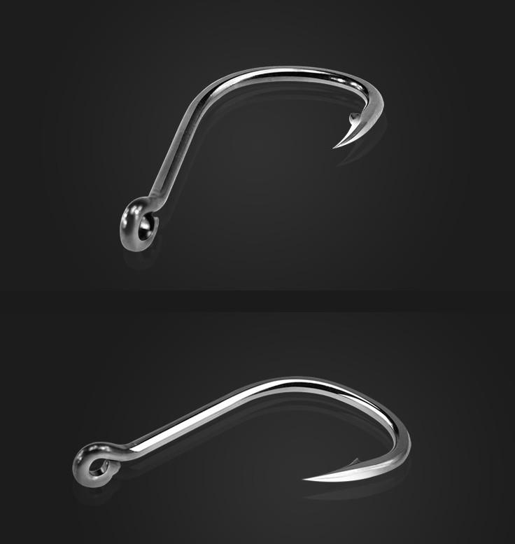 Toad Junkie Tackle Carbon Steel Hooks 50Pcs Size #4