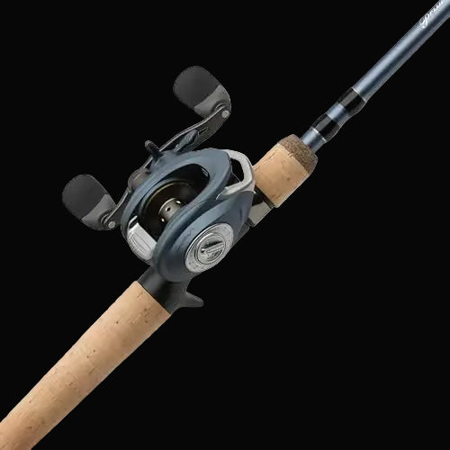 Pflueger 7 President Baitcaster Low Profile Reel and Fishing Rod Combo