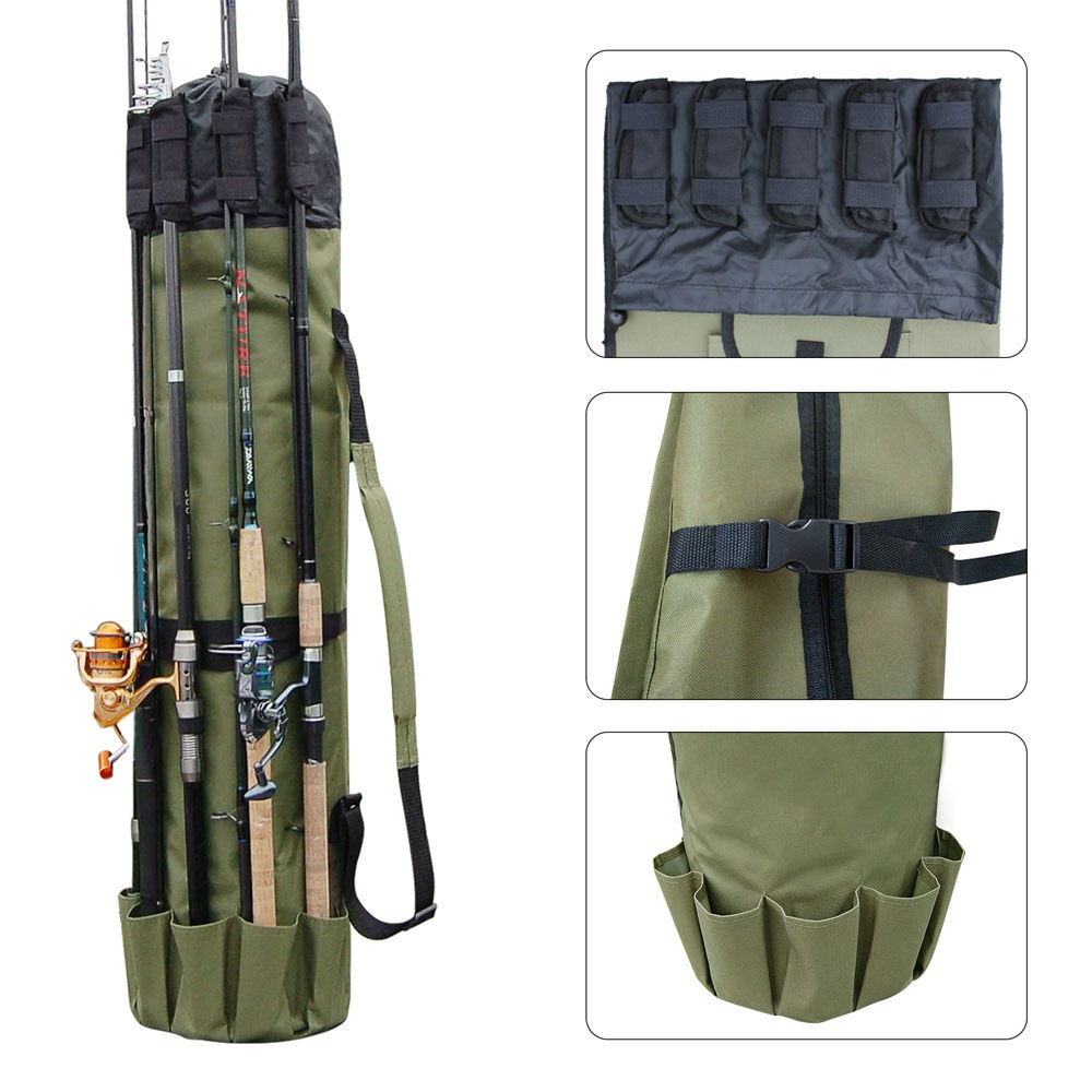 TJT 5 Rod Bag with Tackle Storage