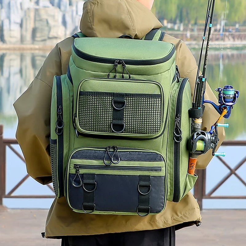 Legendary Angler Fishing Backpack with Rod Holder