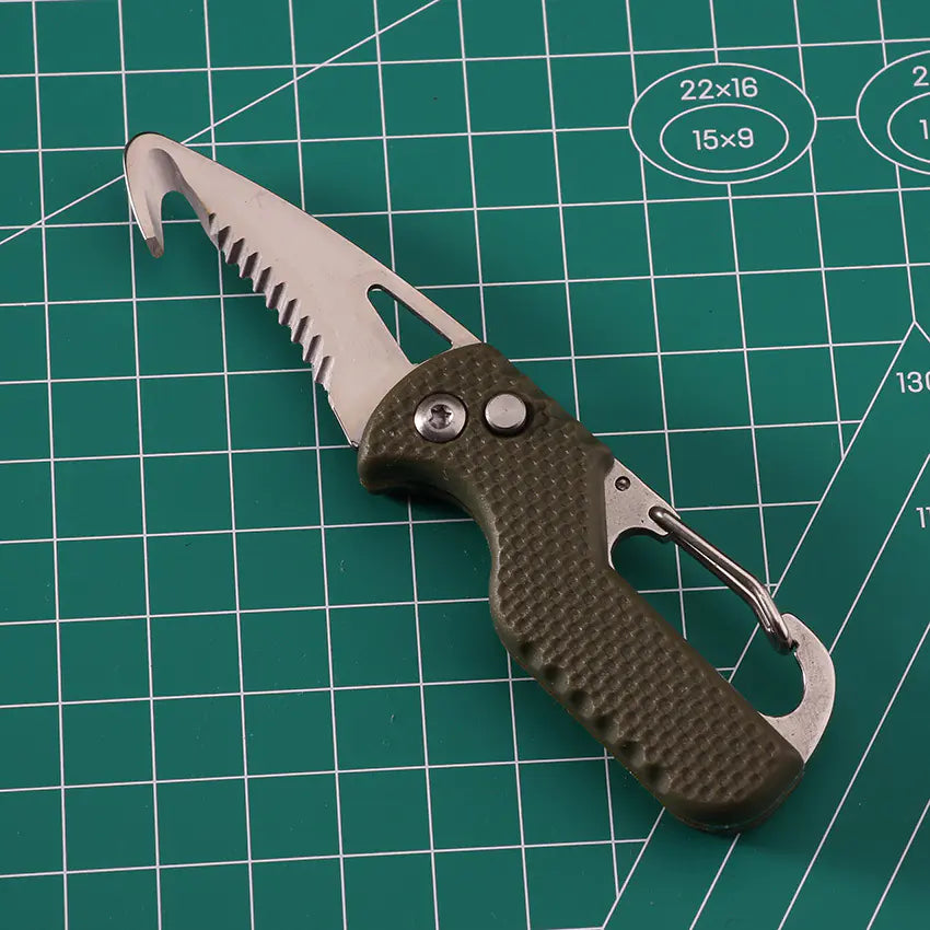 Multi-Functional Folding Utility Knife for Outdoor Use