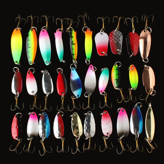 30pc Salmon/Walleye Metal Spoon lures