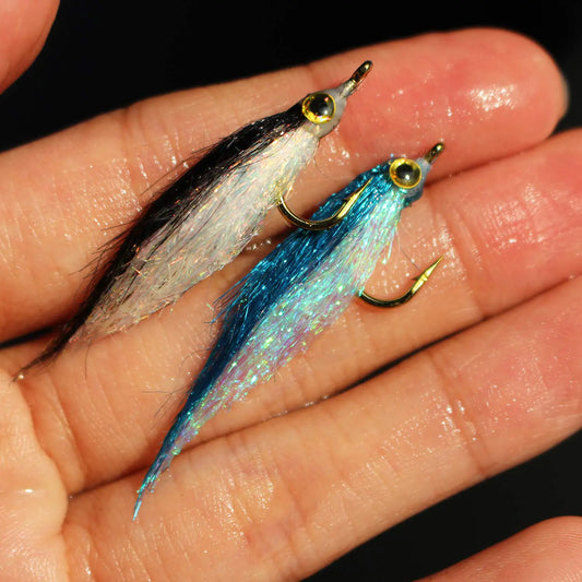 Tigo Slowly Sinking Salmon/Trout and Steelhead Minnow Feather Jigs 10pc Set-Size 8