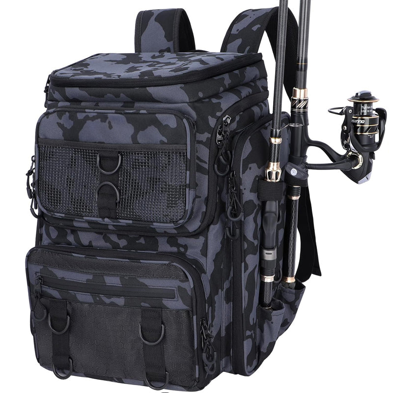 Legendary Angler Fishing Backpack with Rod Holder