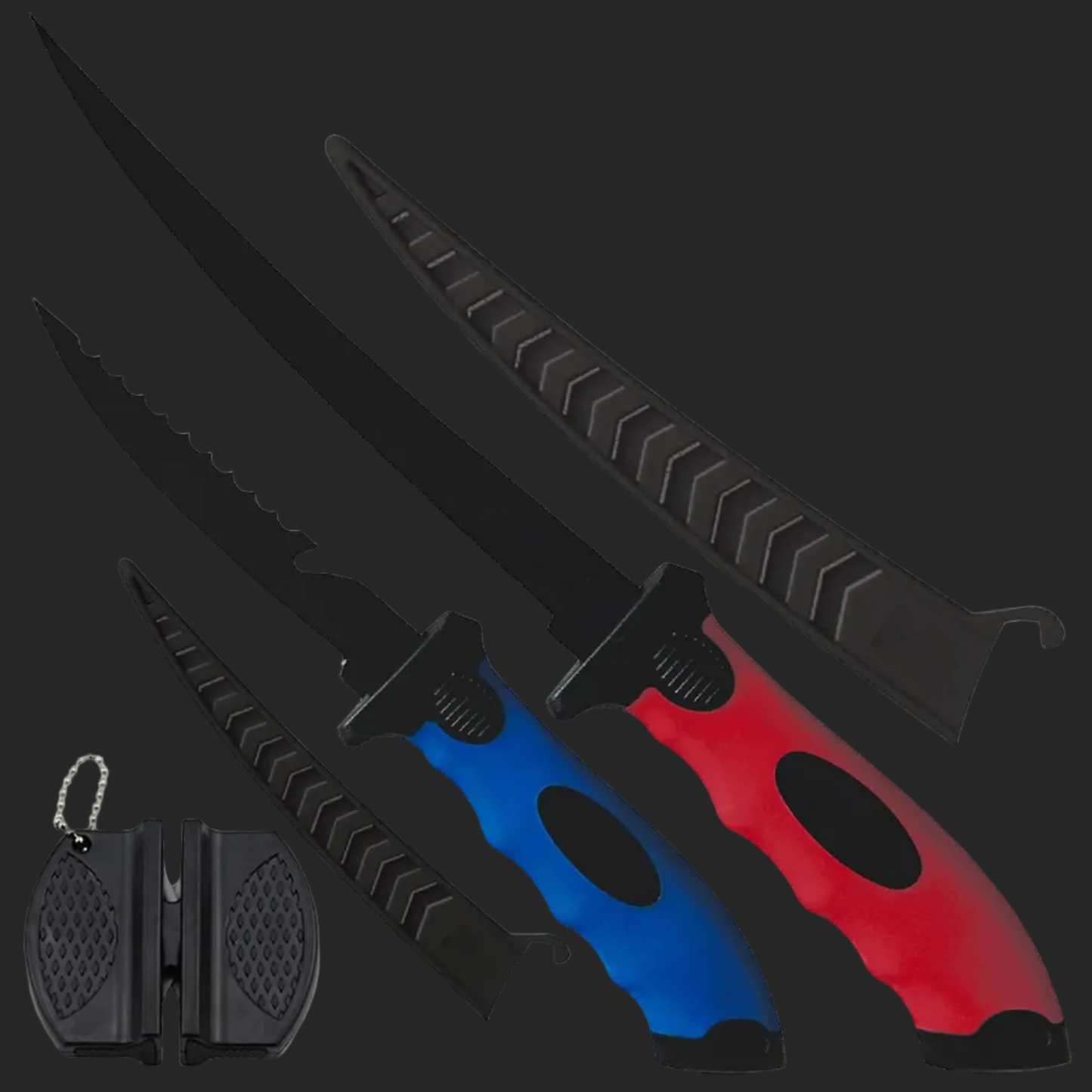 Elite Angler 2pcs Stainless Steel fillet knife Set 5- & 7-inch