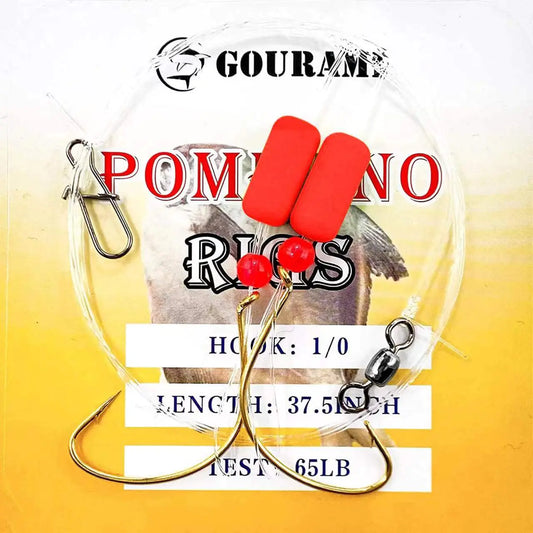 Gourami 6/12PCS Saltwater Pompano Rigs