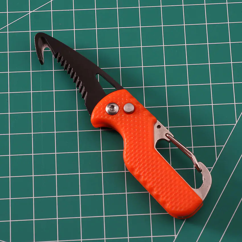 Multi-Functional Folding Utility Knife for Outdoor Use
