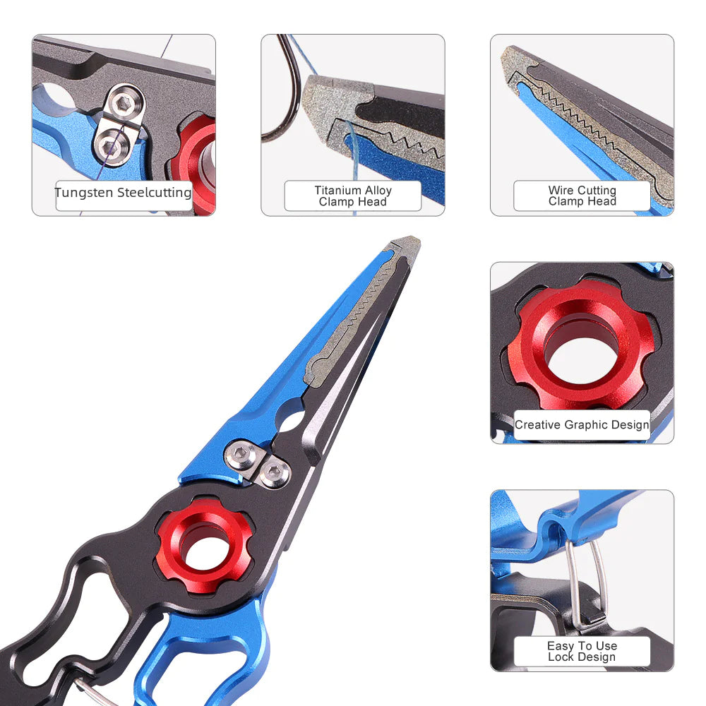 High-Precision Fishing Pliers with Lock