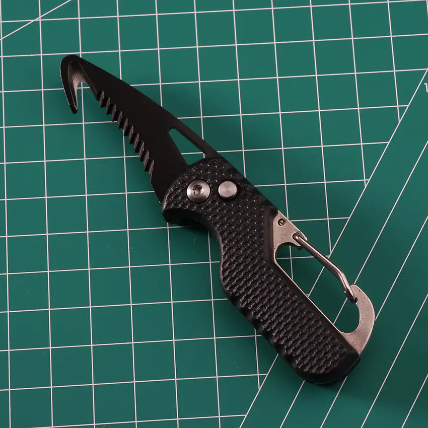 Multi-Functional Folding Utility Knife for Outdoor Use