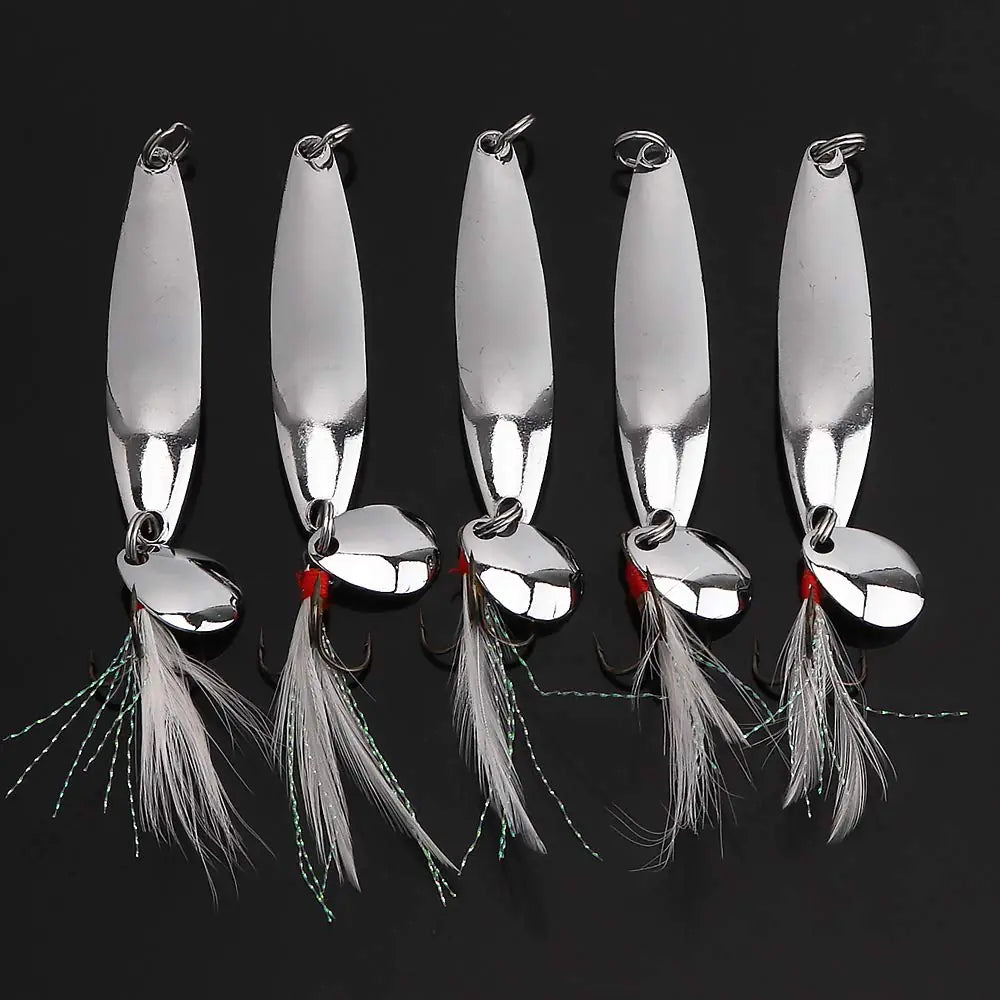 OriGlam 5pcs Spoon Lures. For Walleye and Salmon