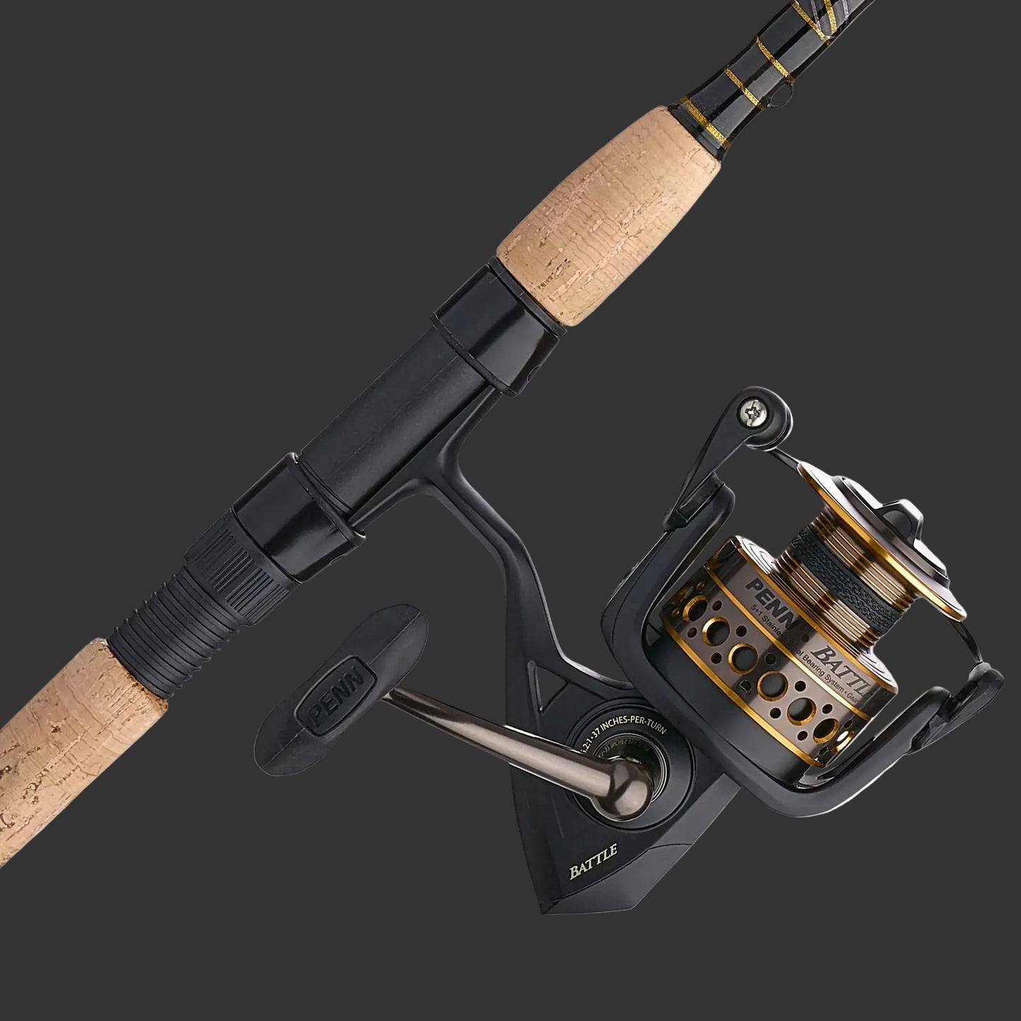 PENN Battle Fishing Rod Combo Black 4000 - 7 - Medium - 1pc