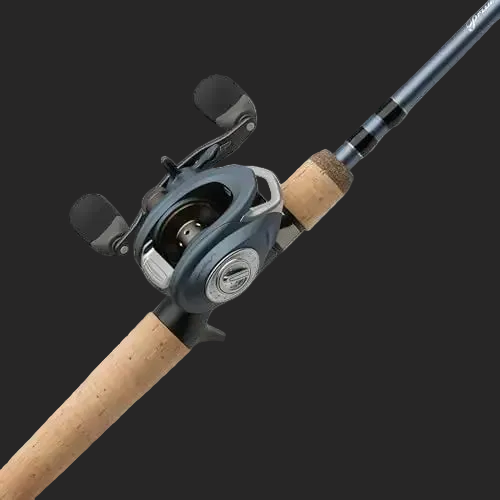 Pflueger 7 President Baitcaster Low Profile Reel and Fishing Rod Combo